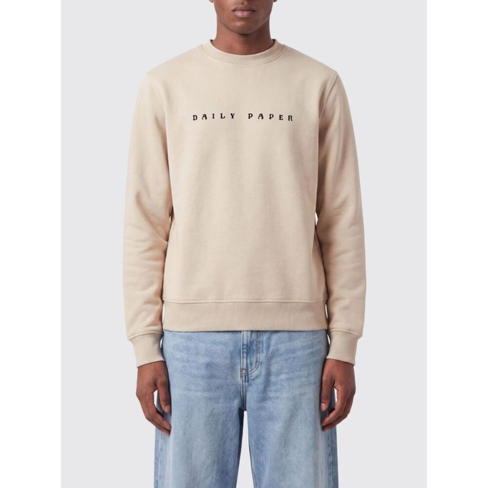 Daily Paper Men Daily Paper Crewneck Cotton Jumper With Contrast Logo
